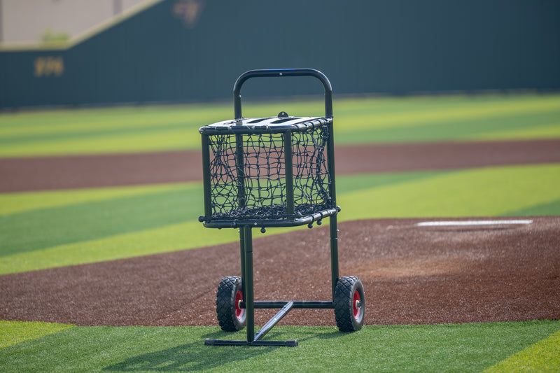 Load image into Gallery viewer, Pro Ball Cart- Medium w/ Lid w/ Bungee Net Saver
